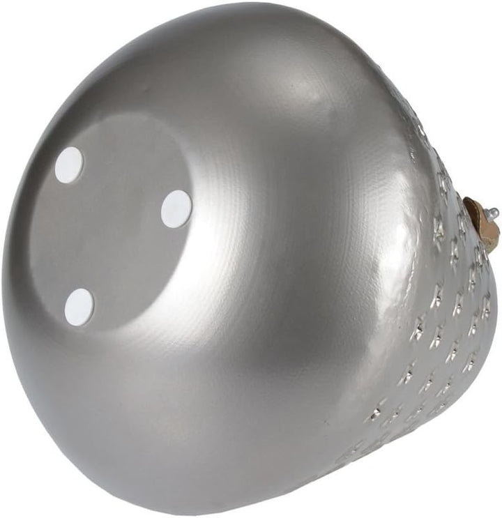 Locker Laterne Windlicht Metall Deko 27cm Silber Gold Sterne Henkel