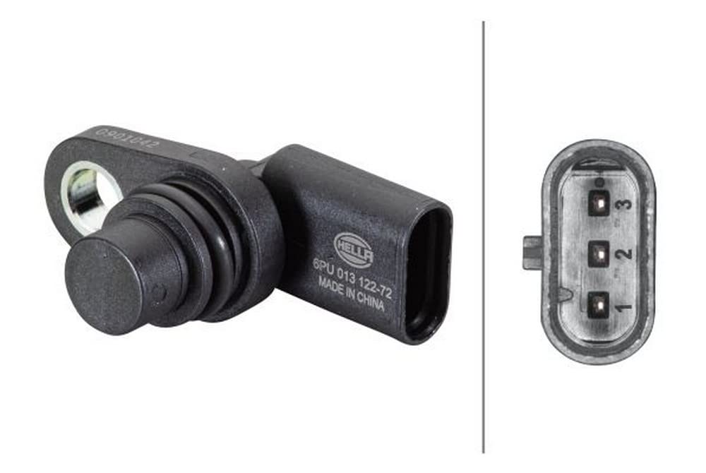 HELLA 6PU 013 122-721 Sensor, Nockenwellenposition - 3-polig - mit Dichtring