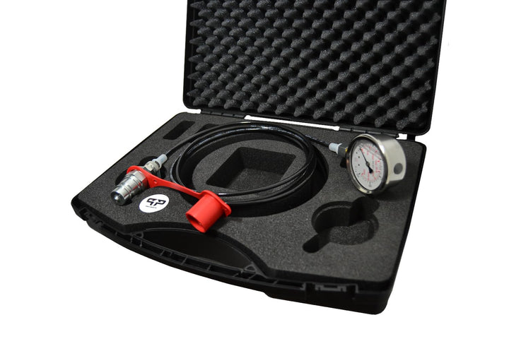 Hydraulik Druckprüfer mit 250 bar Manometer und SVK Steckkupplung im Koffer Hydraulikdrucktester