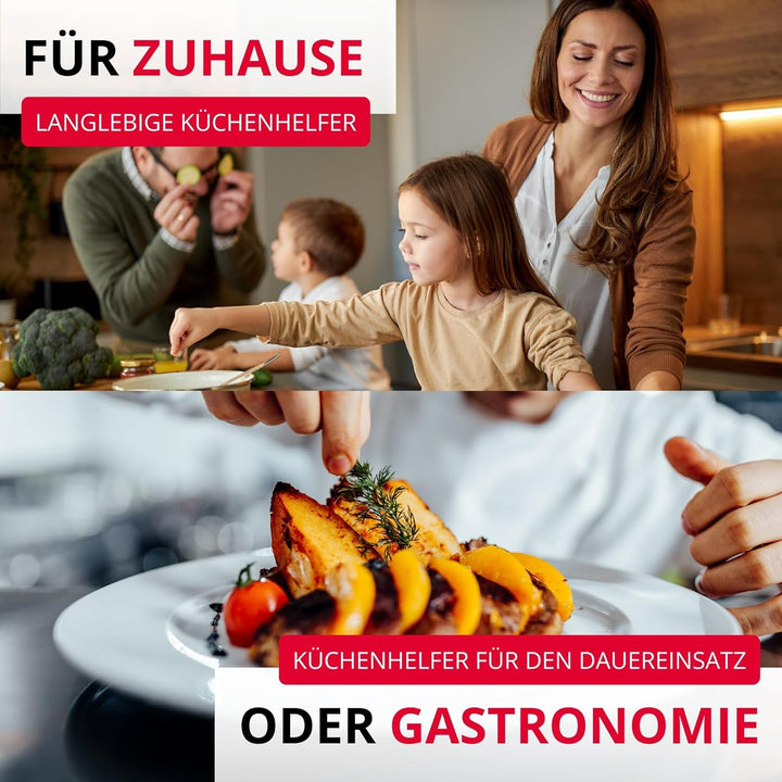 Westmark Spätzle- und Kartoffelpresse Spätzlechef, Traditionelle Lochung für Spätzle wie handgemacht