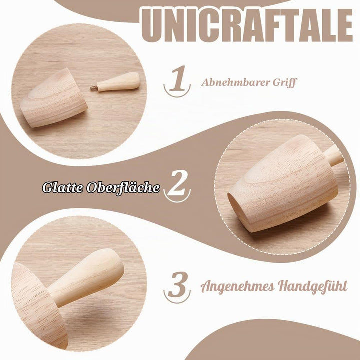 UNICRAFTALE Tassen Töpferformen Holz Gebogene Gipsformen Töpferformungswerkzeug Hölzerne Töpferforme
