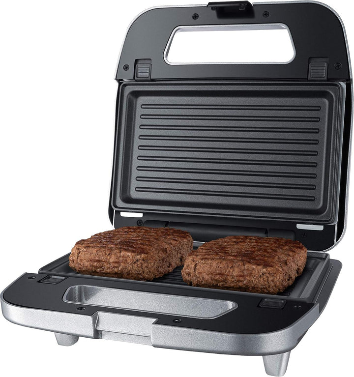 Steba 18-64-00 SG 65 Sandwichmaker | 3er Set antihaftbeschichtete Platten sind auf Knopfdruck leicht