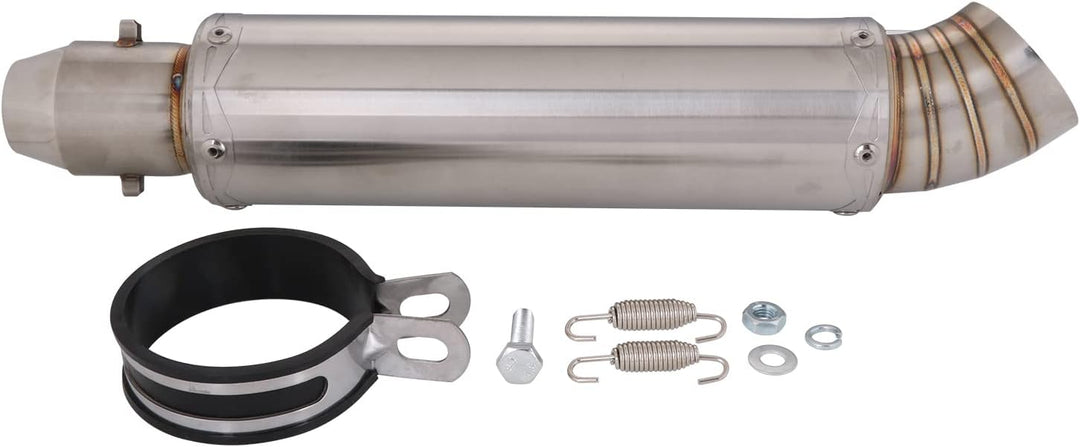 Motorrad Auspuff Universal Schalldämpfer - 51 mm Universal Motorrad Auspuff Sportauspuff mit Abnehmb