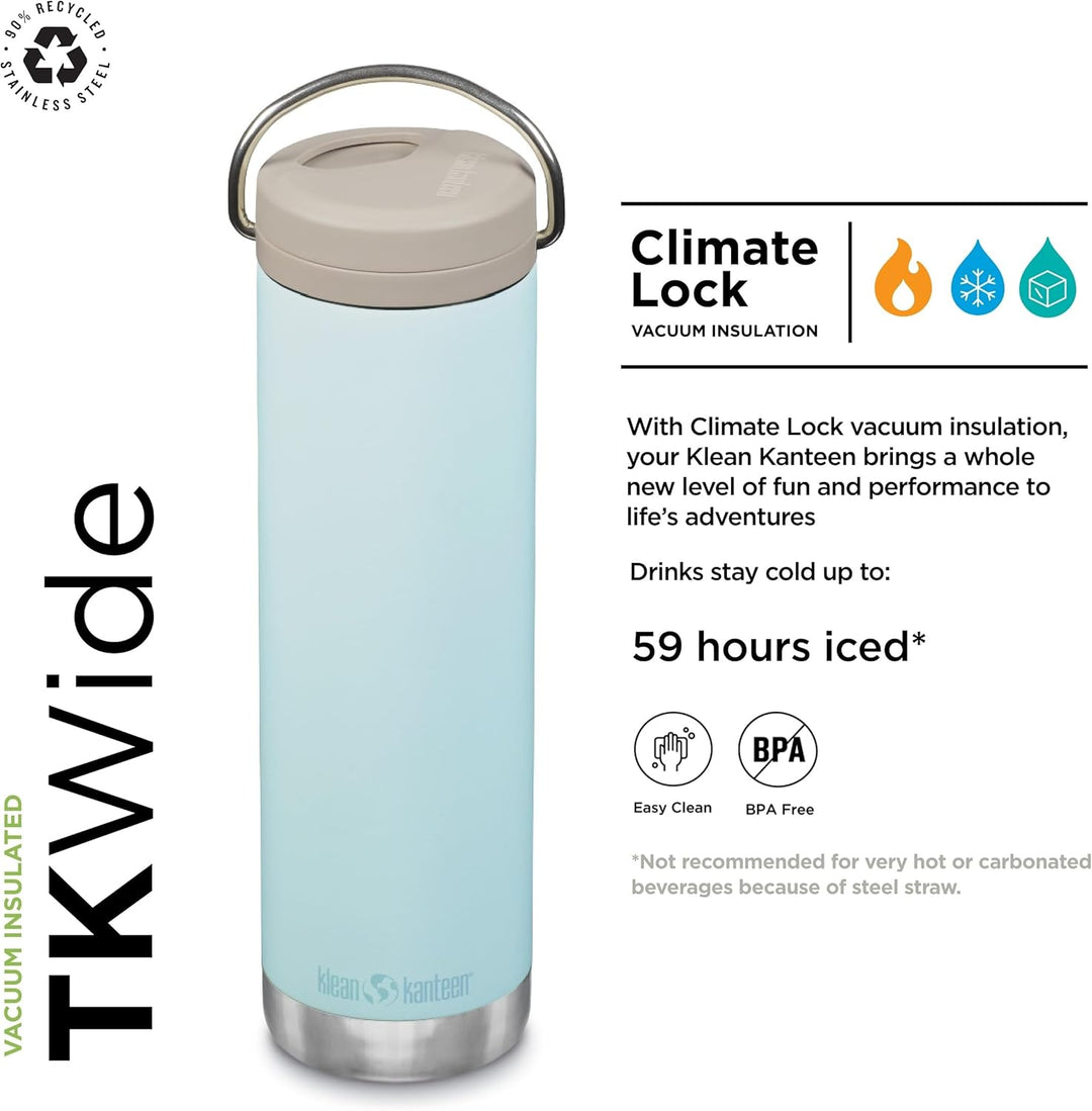 Klean Kanteen TK Wide Twist Top Blue Tint 590 ml