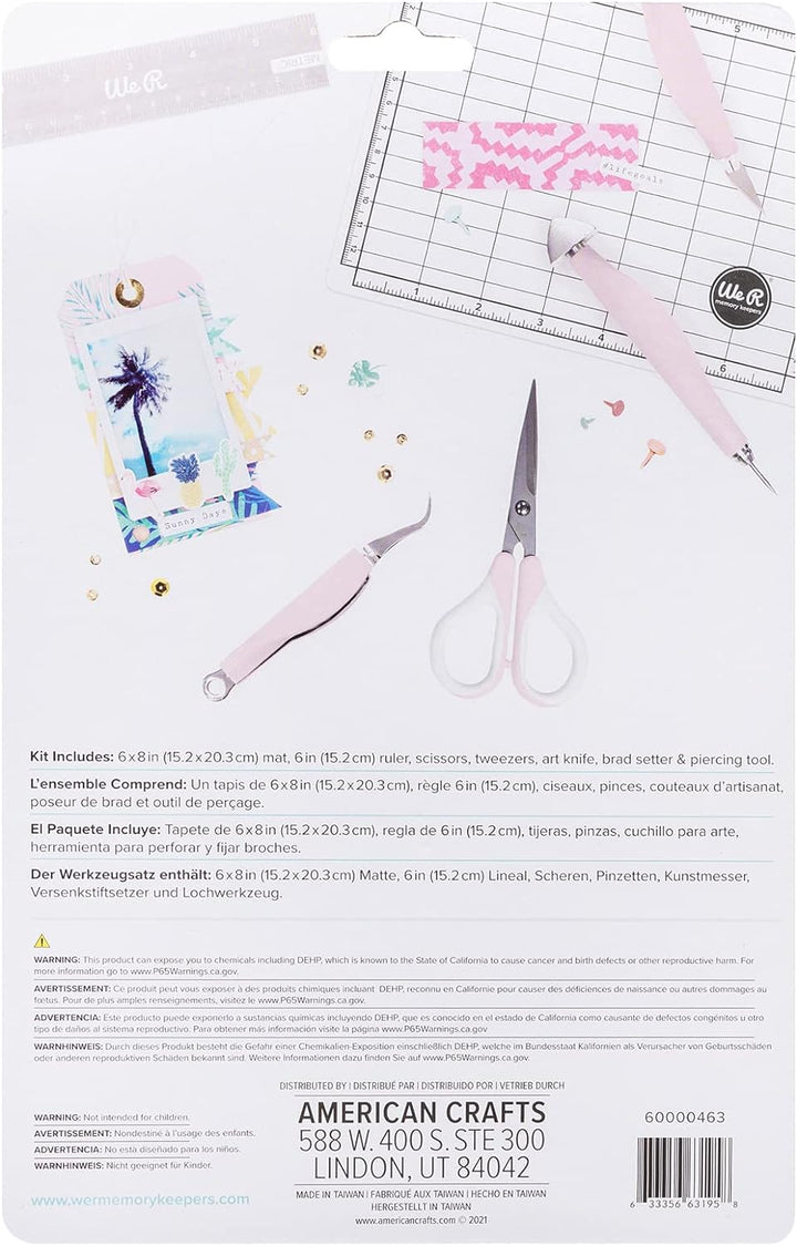We R Memory Keepers 60000463 Tool KIT PINK Mini-Werkzeugset