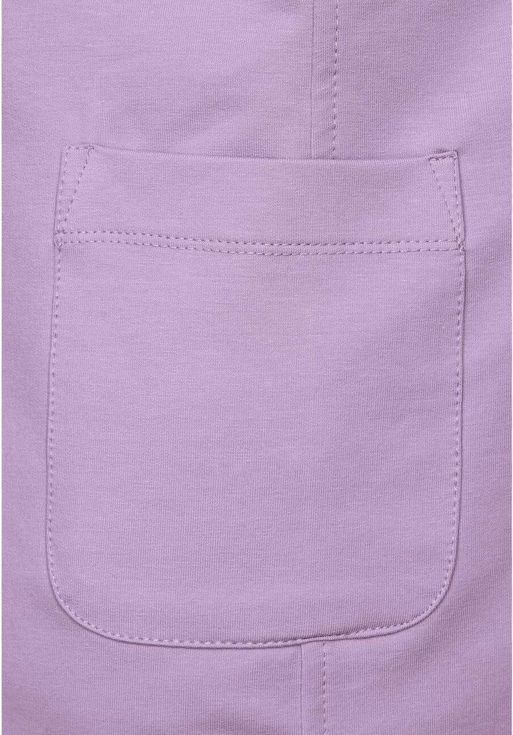 Street One Damen Basic Blazer mit Raffungen 34 Soft Pure Lilac, 34 Soft Pure Lilac