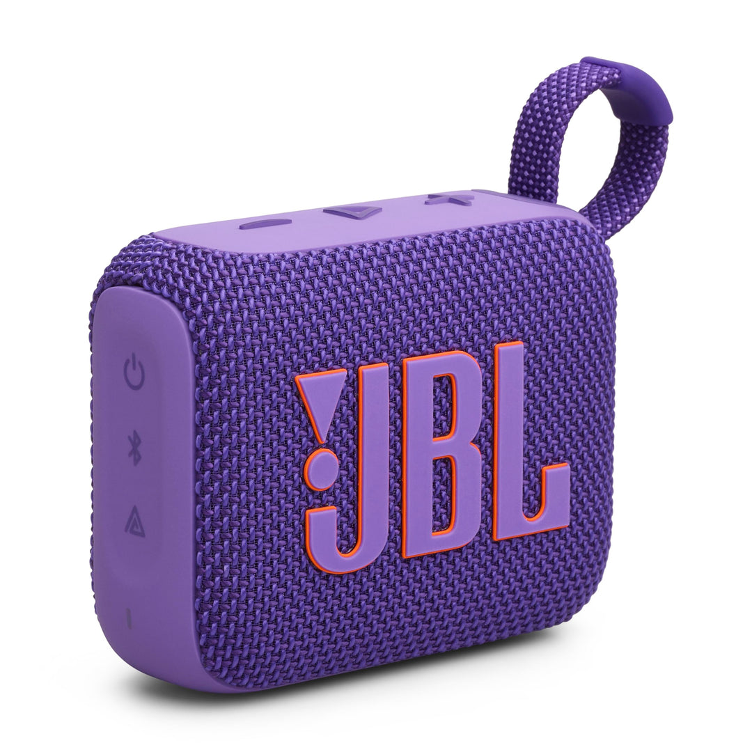 JBL Go 4 in Lila – Tragbare Bluetooth-Lautsprecher-Box Pro Sound, tiefem Bass und Playtime-Boost-Fun