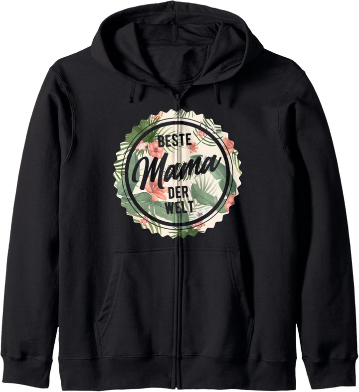 Beste Mama der Welt Geschenk Für Die Mutter Ehefrau Spruch Kapuzenjacke