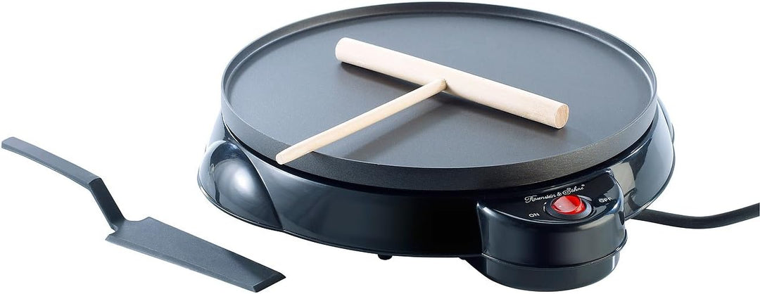 Rosenstein & Söhne Crepe Maker: Elektrischer Medium-Crêpes-Maker, 650 Watt, Ø 23 cm (Elektrischer Cr
