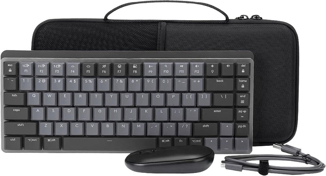 co2CREA case Harte reiseschutzhülle Etui Tasche für Logitech MX Mechanical Mini Wireless Illuminated