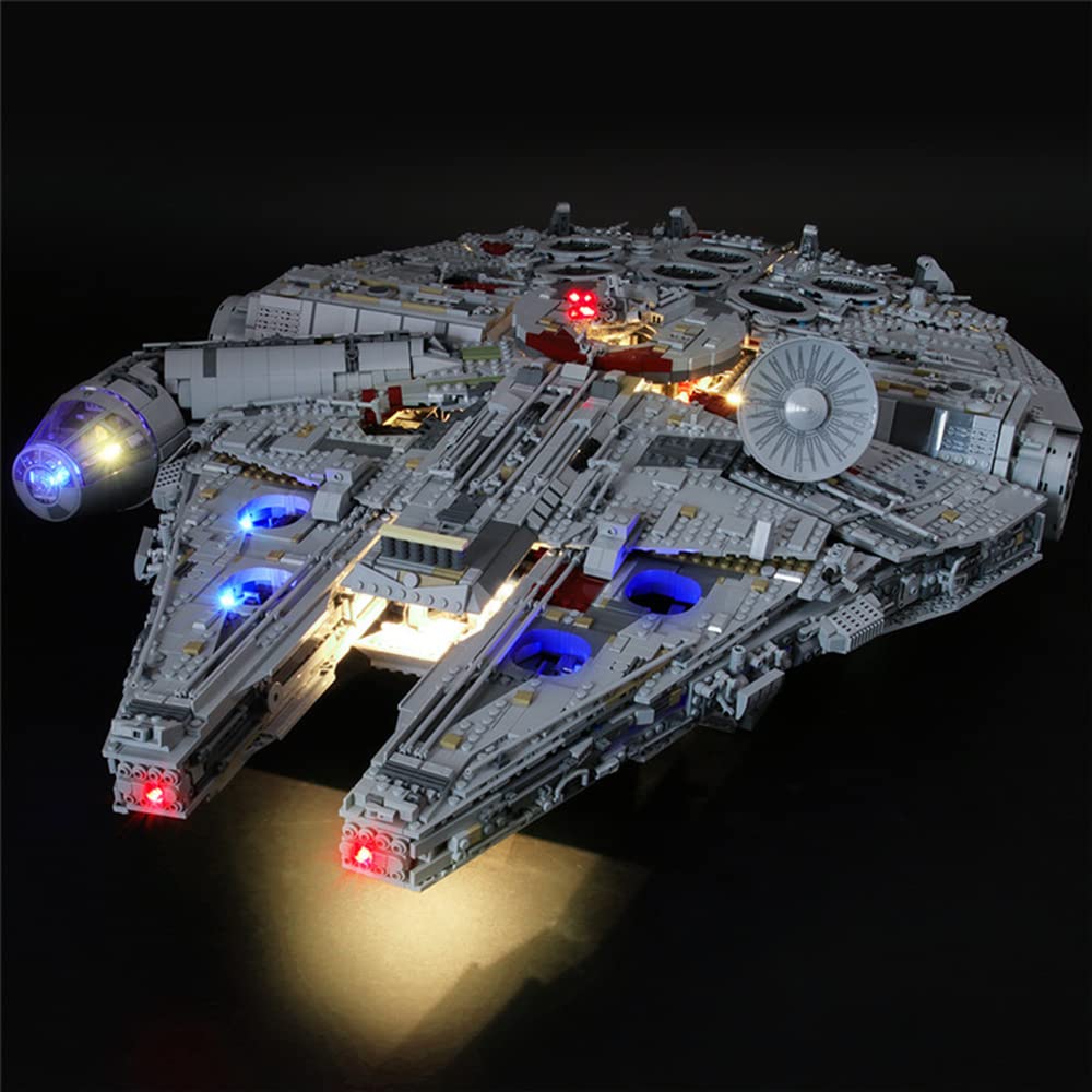 GEAMENT LED Licht-Set Kompatibel mit Lego Millennium Falcon Ultimate - Beleuchtungsset für Star Wars