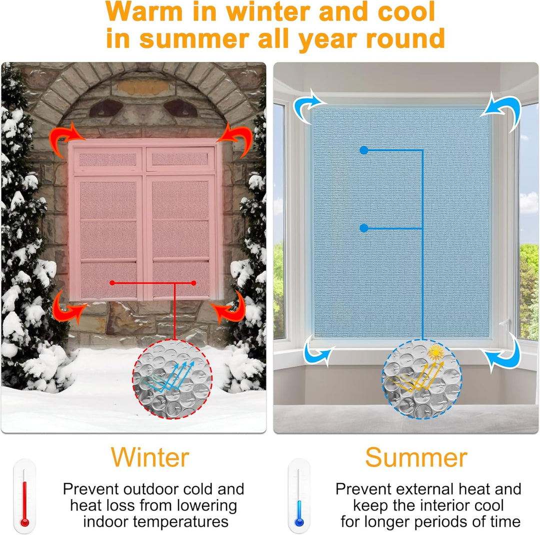 Isolierfolie Dämmfolie, Doppelschicht Aluminiumfolie 1 x 15m 200 g/m², Alu-Luftpolsterfolie für Dach