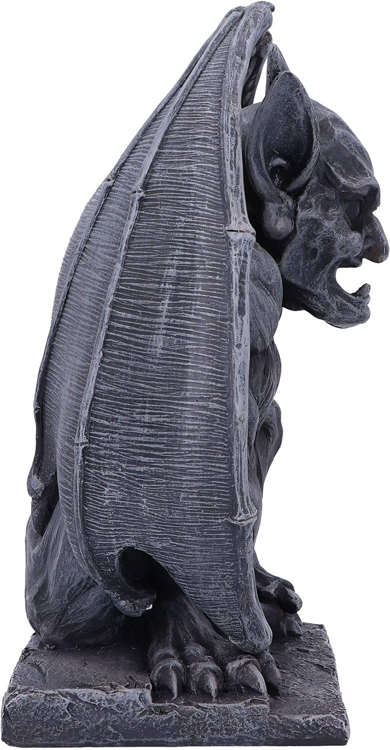 Nemesis Now Dark Black Grotesque Figurine Adalward Dekofigur, groteske Gargoyle, Dunkelschwarz, Schw