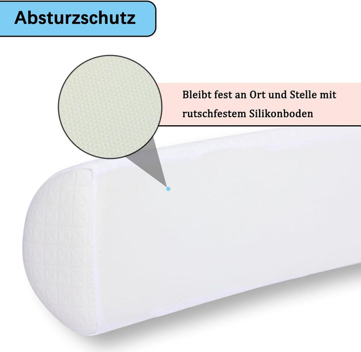 TANYOO Bettgitter Bettkantenschutz für Kinderbett Schutzkissen Bed Bumper mit rutschfeste und Waschb
