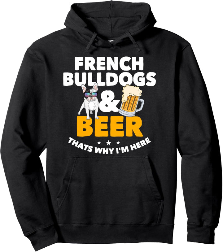 Frenchie & Biertrinker-Kleidung Geschenk Französische Bulldogge Pullover Hoodie