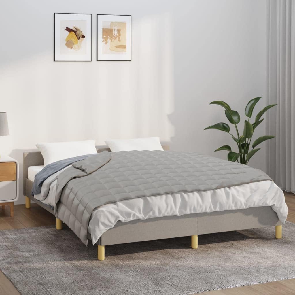 SKM Gewichtsdecke Grau 137x200 cm 6 kg Stoff, Weight: 6.4 kg, 3154778 Grau 137 x 200 cm,6 kg, Grau 1