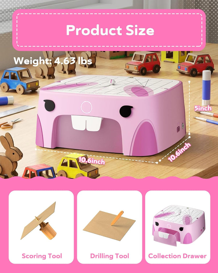 Sicherer Elektrischer Kartonschneider für Kinder, DIY Upcycling von Pappe für praktisches Lernen und