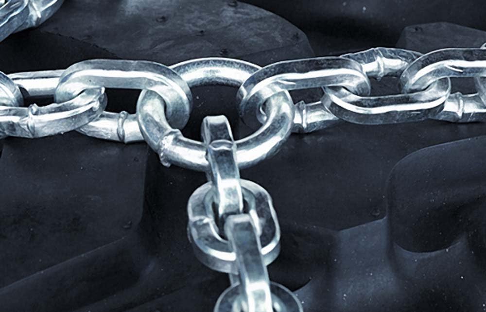 Ottinger 254028B Spurkreuzschneekette für Stapler, Kleintraktoren, Sonder- und Nutzfahrzeuge Sp 028,