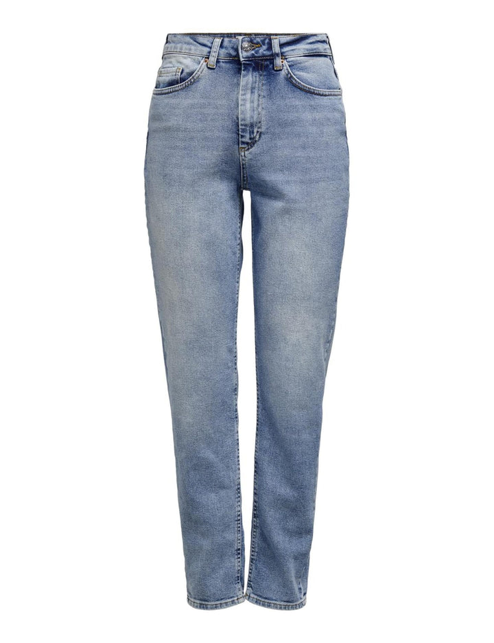 ONLY Damen Jeans Onlveneda Mom Jeans DNM Rea7452 Noos L / 30L Light Blue Denim, L / 30L Light Blue D