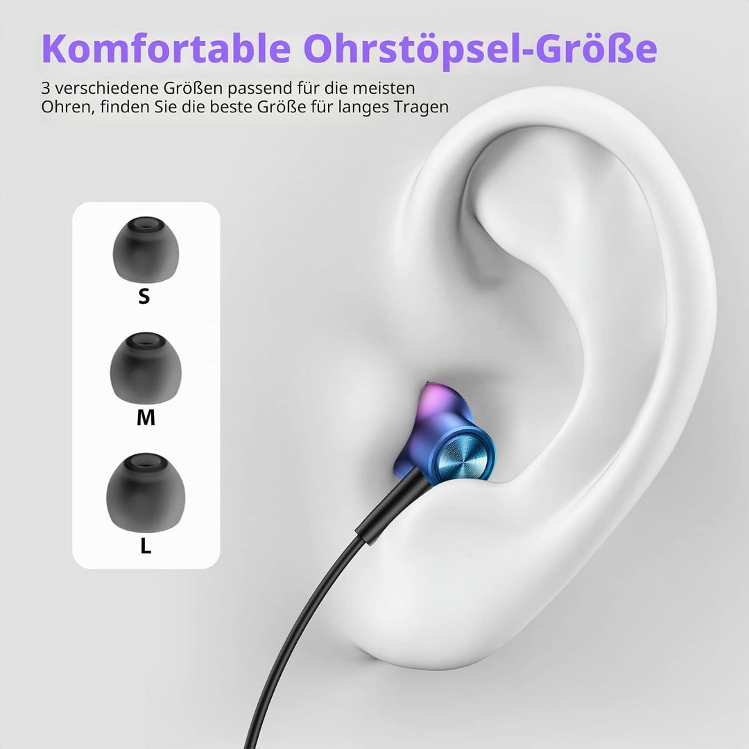USB C Kopfhörer für Samsung Galaxy A36 A56 A26 A17 5G A57 A37 A35 A55 S26 S25 Pixel 10 9 Kopfhörer m