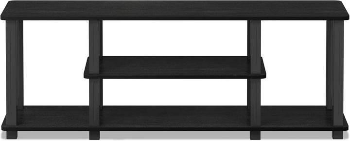 Furinno Entertainment/TV-Regal mit unterschiedlichen Ablageflächen, Americano/Schwarz, 29.72 x 111.2