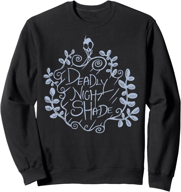 Nightmare Before Christmas Deadly Night Shade Blue Text Sweatshirt