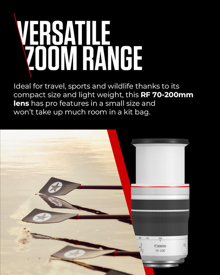 Canon RF 70-200mm F4L is USM Objektiv | Konstante Blendenöffnung von 1:4, kompaktes und leichtes Des