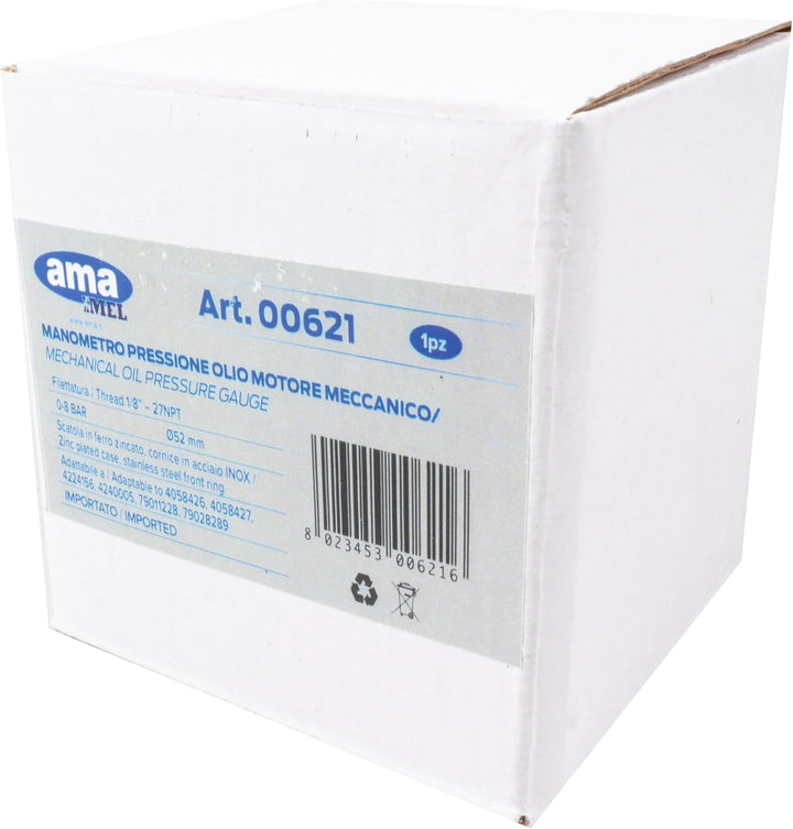 Ama Mechanischer Motoröl Manometer: Öldruck landwirtschaftliche Maschinen von 0-8 bar, Dima 52 mm