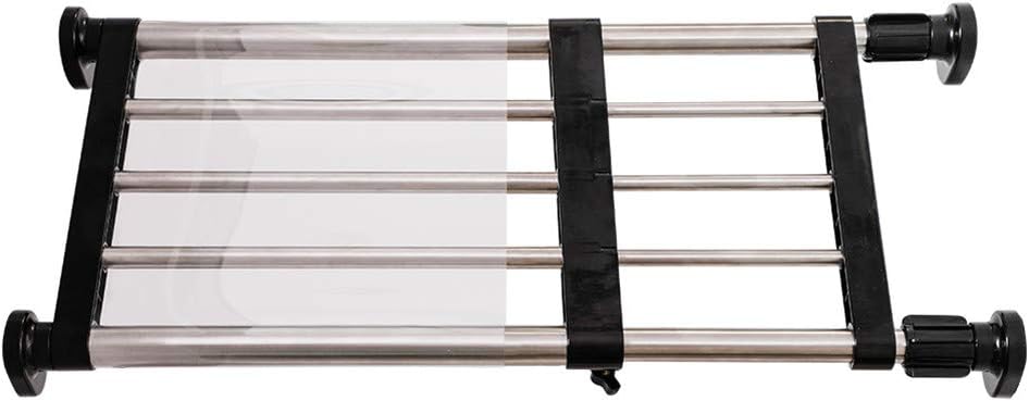 Hershii Erweiterbare Schrankspannregalstange, verstellbares Metallregal, Schrank-Organizer, DIY-Tren