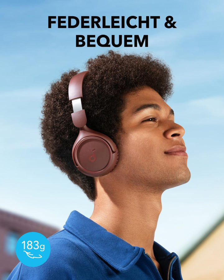 soundcore H30i Kabellose On-Ear Kopfhörer, Faltbares Design, Purer Bass, 70h Wiedergabe, Bluetooth 5