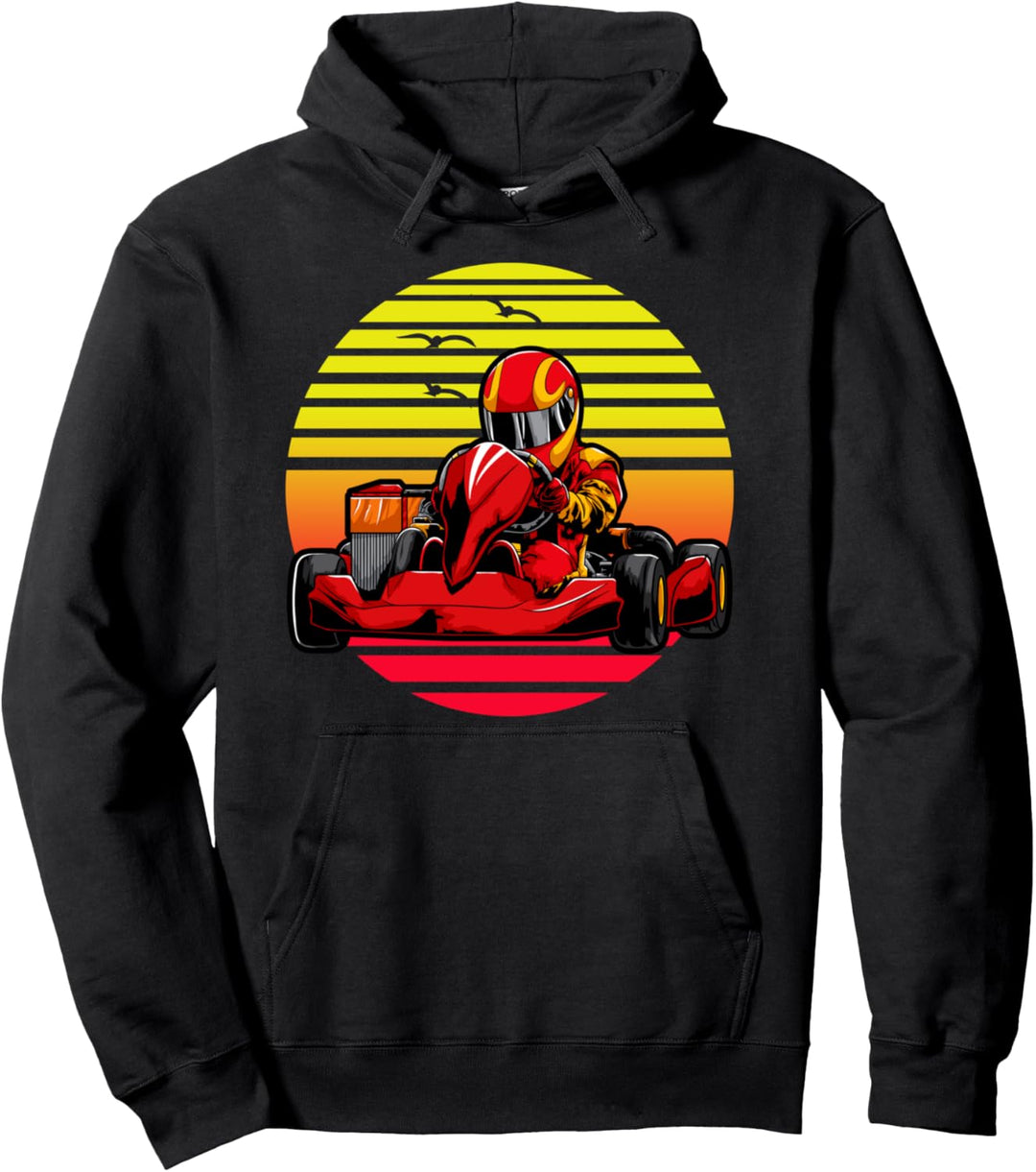 Kartfahrer Rennfahrer Gokart Rennkart Kart Kartsport Pullover Hoodie