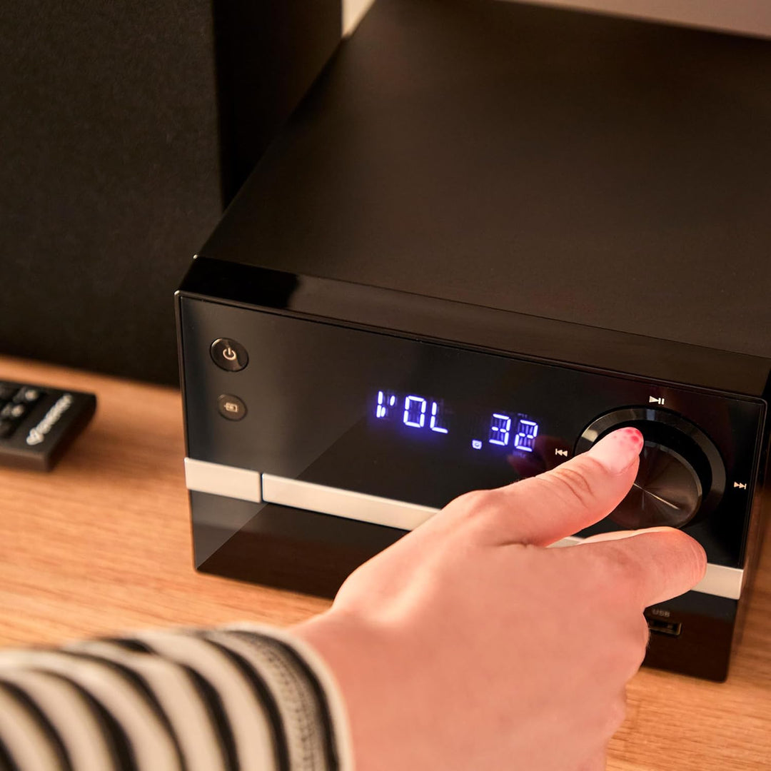 Energy Sistem Home Speaker 7 Micro Hi-Fi- Lautsprecher (30 W, CD, Bluetooth, FM Radio, USB MP3, 3,5