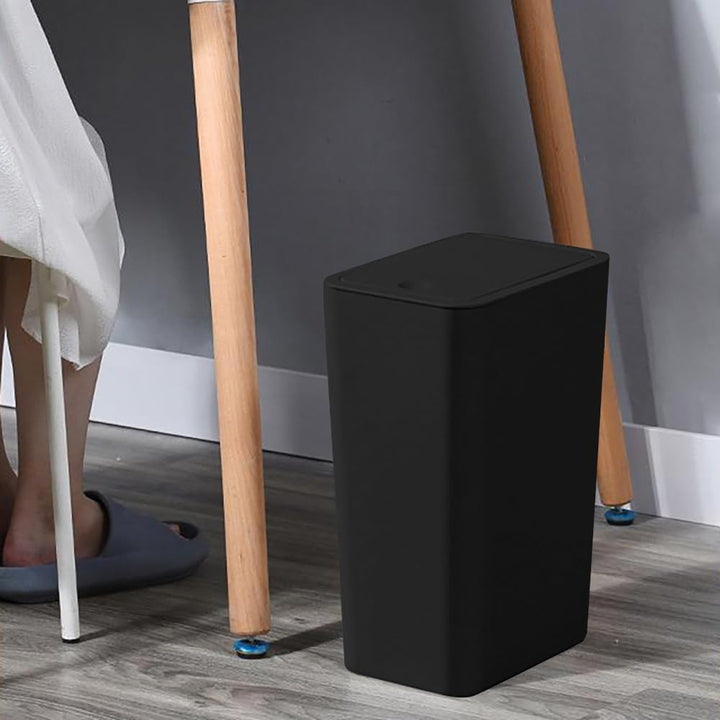 3 Stück Badezimmer Mülleimer 10L,Hundesicherer Badezimmer Mülleimer,Schmaler Mülleimer mit Deckel,To