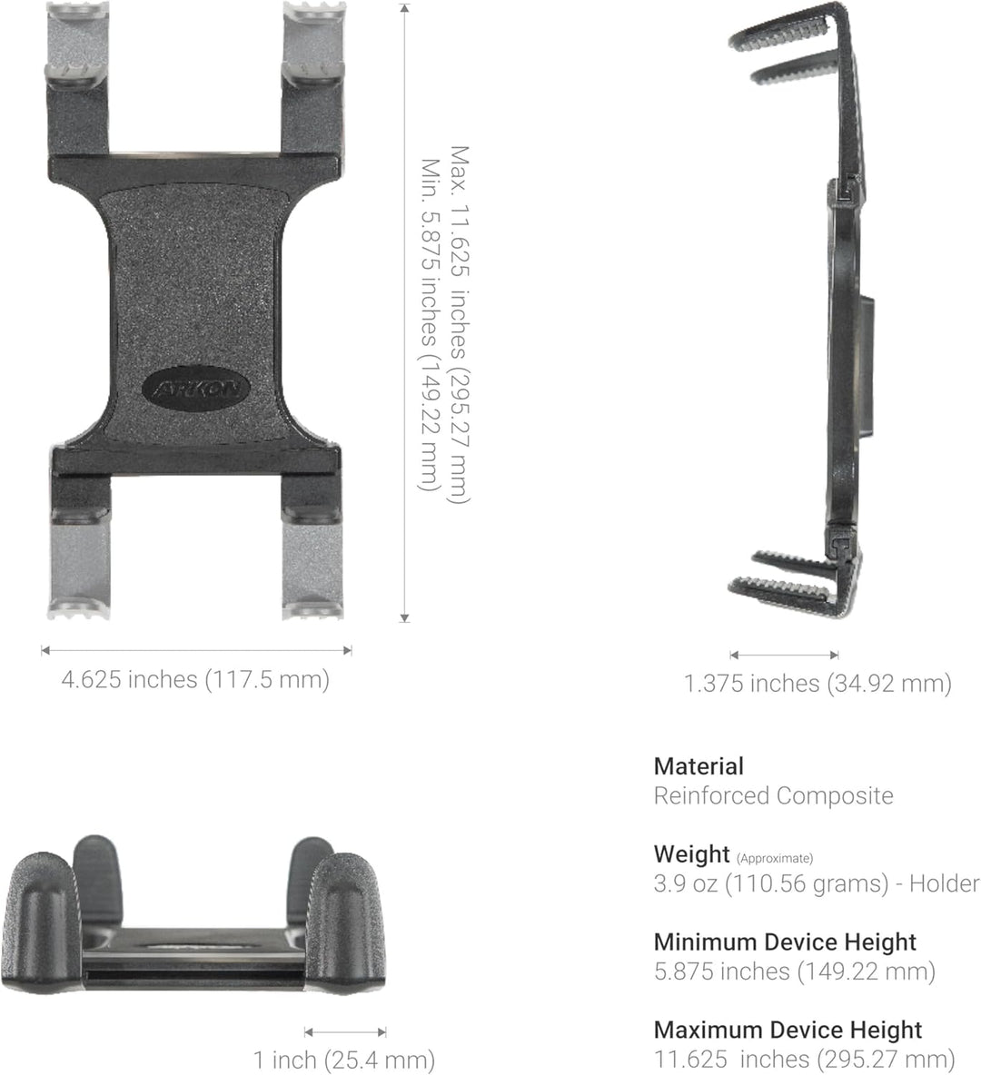 ARKON Robuste Tablet-Halterung für Schreibtisch oder Rollstuhl mit 55,88 cm langem Arm für iPad Air,