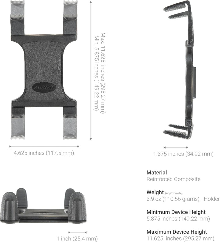 ARKON Robuste Tablet-Halterung für Schreibtisch oder Rollstuhl mit 55,88 cm langem Arm für iPad Air,
