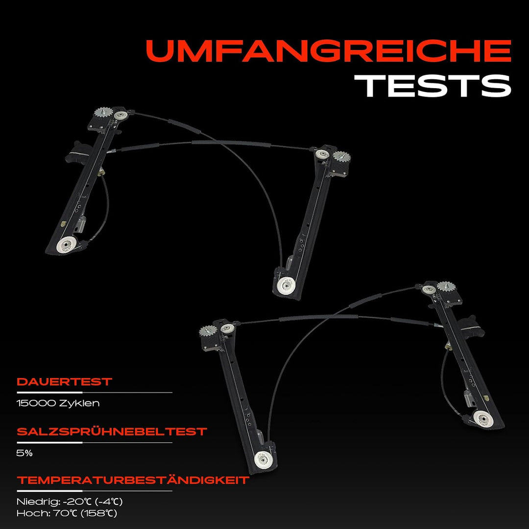 Frankberg 2x Fensterheber Elektrisch Ohne Motor Vorne 51337340271 | Kompatibel mit M.i.n.i R.o.a.d.s