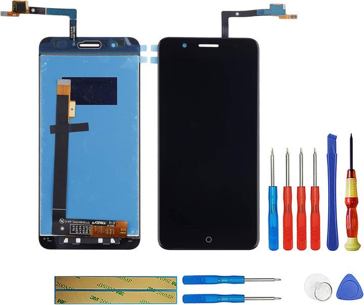 swark LCD Display Kompatibel mit ZTE Blade A610 Plus (Schwarz ohne Rahmen) LCD Display Touchscreen +