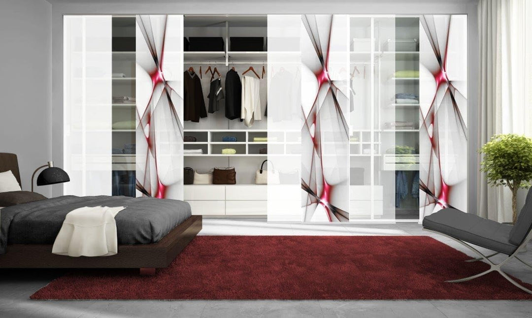 Home fashion Schiebevorhang, Rot