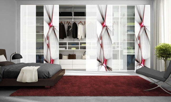 Home fashion Schiebevorhang, Rot