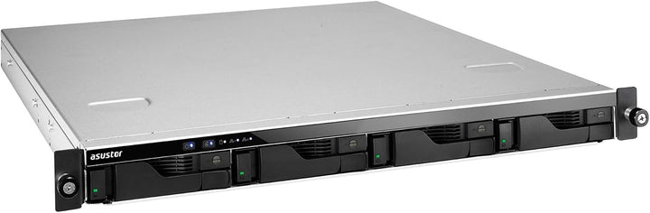 Asustor Lockerstor 4 AS6504RD 4 Bay NAS - Duale Stromversorgung Netzwerkspeicher Gehäuse, Quad Core