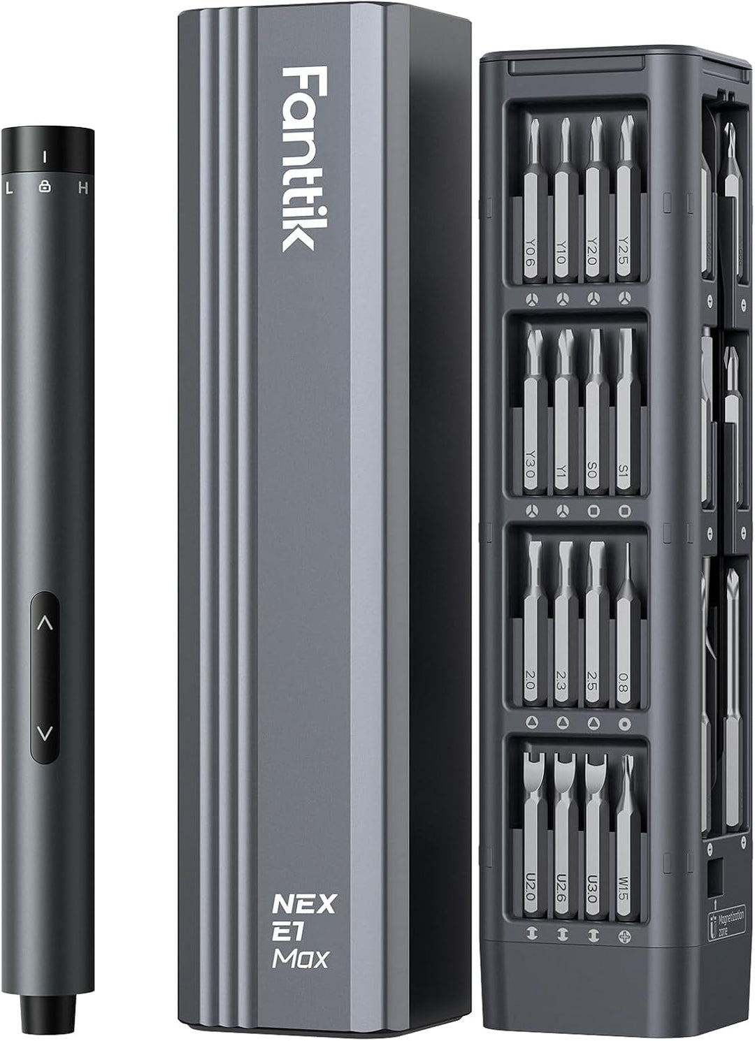 Fanttik E1 Max Mini Elektro Schraubendreher Set, 50 in 1 Magnetische Präzisions-Schraubendreher Kit,
