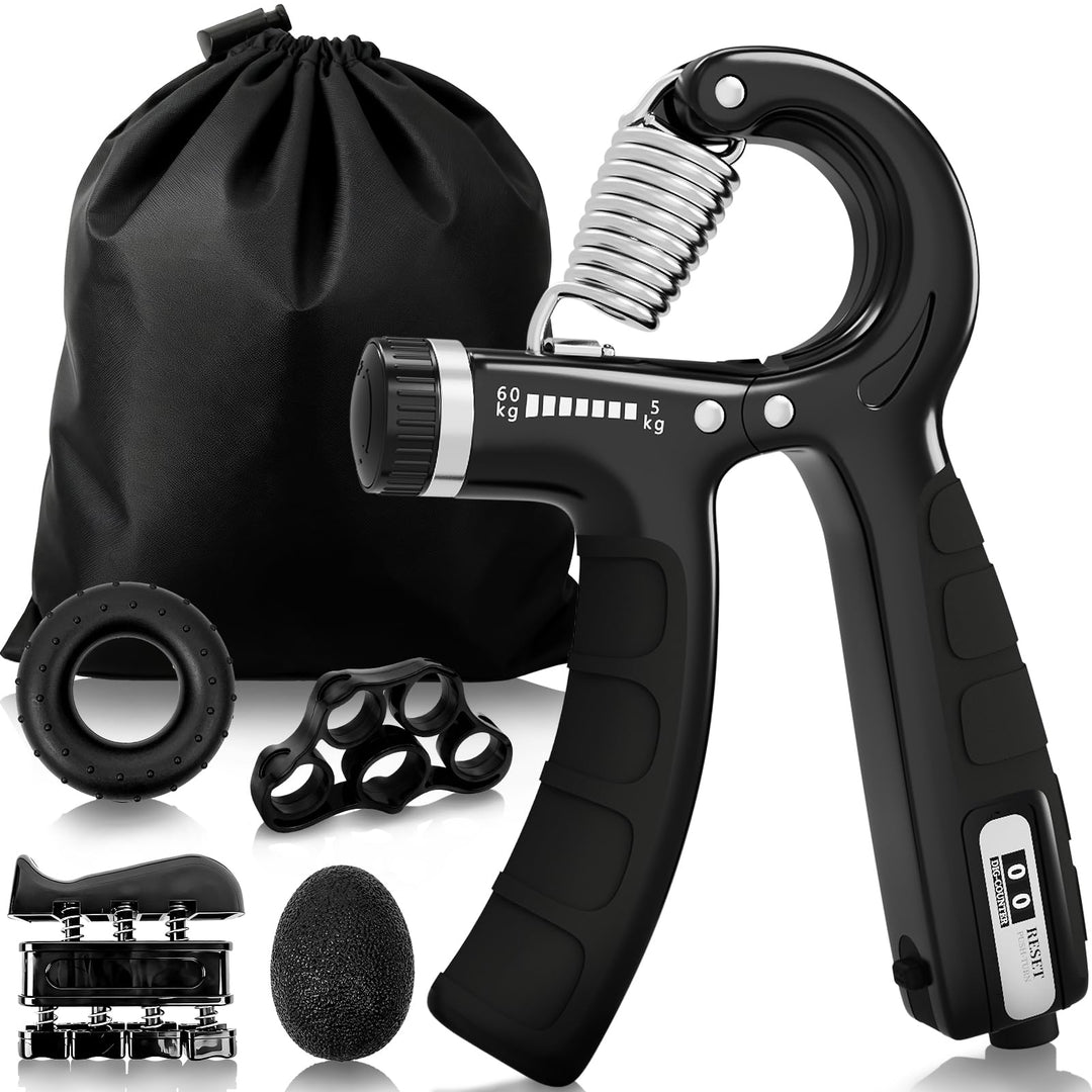 Handtrainer, U-VKK Unterarmtrainer-Set, Griff 5-60 kg, Hand Unterarm Trainingsgerät, Grip Griffkraft