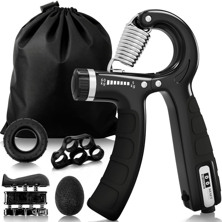Handtrainer, U-VKK Unterarmtrainer-Set, Griff 5-60 kg, Hand Unterarm Trainingsgerät, Grip Griffkraft
