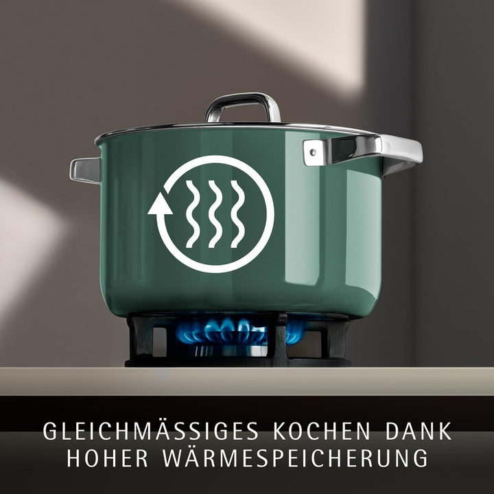 WMF Fusiontec Mineral Pro, Schmortopf mit Deckel, 28 cm, langlebiges, kratzfestes Material, Bräter m