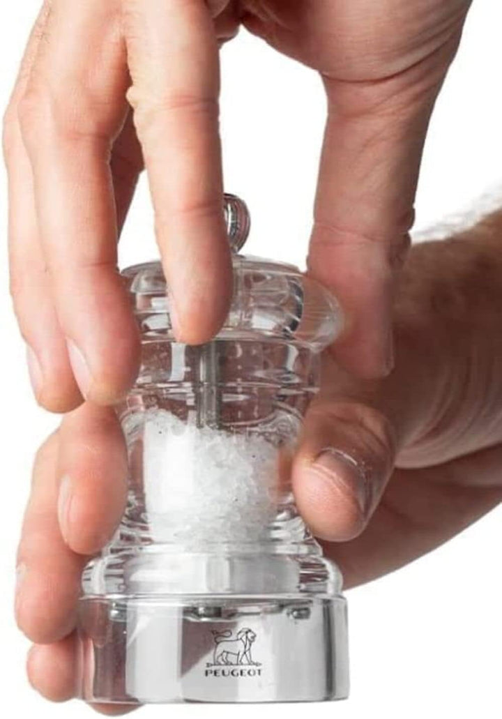 PEUGEOT - Duo Bistro - Pfeffermühle + Salzmühle 10 cm - Klassische Mahlgradeinstellung - Aus Acryl -