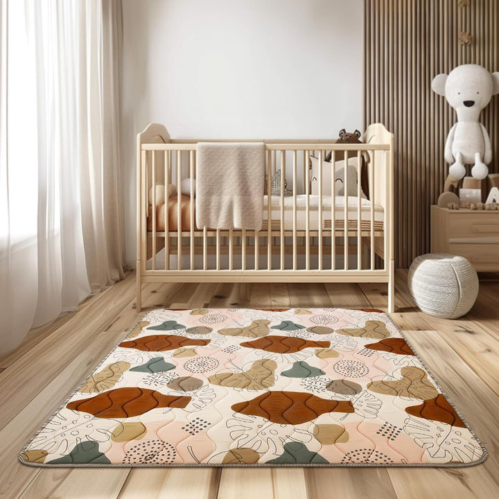 Baby Spielmatte 180x150cm Krabbelmatte, Dicke Weiche Polsterschaum Krabbeldecke für Babys und Kleink