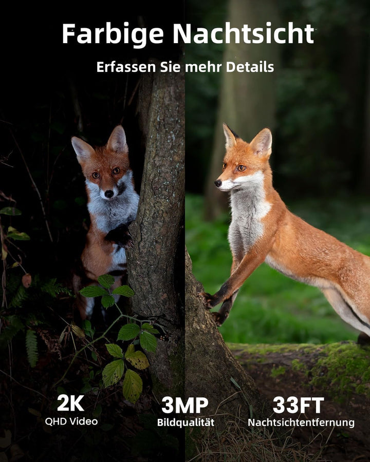 ieGeek 4G LTE Überwachungskamera mit SIM Karte & 64GB Speicherkarte，355°/120° PTZ Kabellos Überwachu