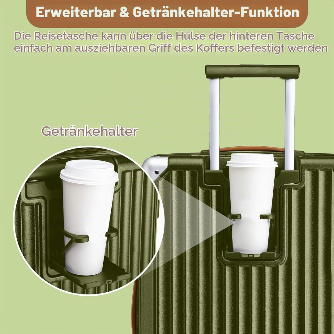 Joyway Koffer Reisekoffer von ABS Hartschalen Erweiterbar Trolley Kofferset mit TSA Schloss und 4 Ro