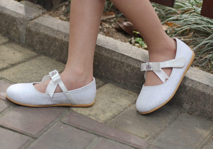 EIGHT KM - Kleinkind Mädchen Kleid Ballerinas Schuhe - Mary Jane Wohnungen - Prinzessin Hochzeit Sch