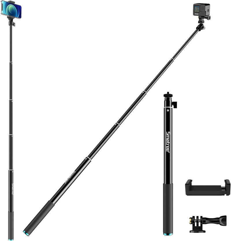 Smatree 70inch(178cm) Aluminiumlegierung ausziehbarer Selfie Stick, Teleskopstange Einbeinstativ für